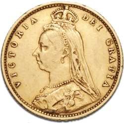 Złota Moneta 1 Suweren 1871-1887 r.