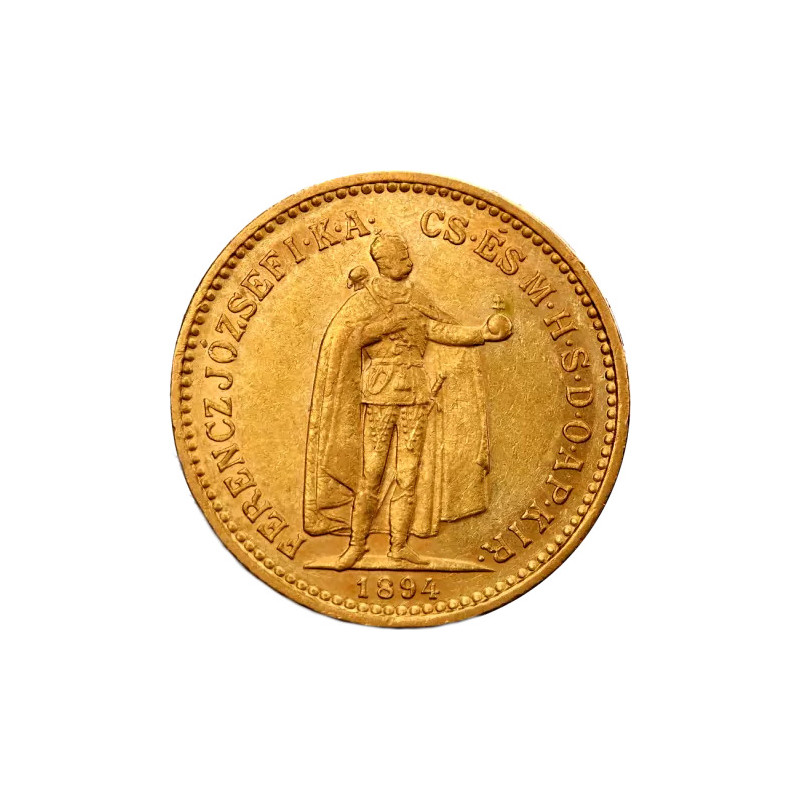 Złota moneta 10 Koron Austro-Węgry 1892 - 1915 r Złota moneta 10 Koron Austro-Węgry 1892 - 1915 r
