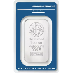 Sztabka palladu 1 uncja ARGOR-HERAEUS LBMA
