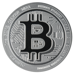 Srebrna moneta 1 uncja Bitcoin 2022 r