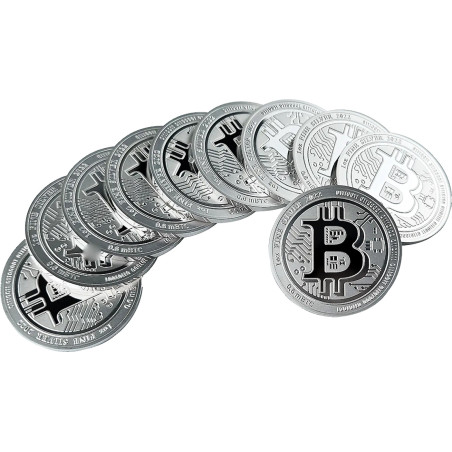 Srebrna moneta 1 uncja x 25 Bitcoin Srebrna moneta 1 uncja x 25 Bitcoin