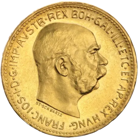 Złota Moneta 20 Koron Austria nowe bicie