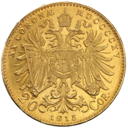 Złota Moneta 20 Koron Austria nowe bicie