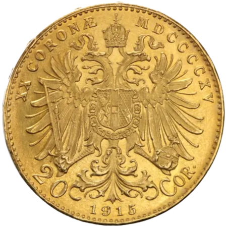 Złota Moneta 20 Koron Austria nowe bicie