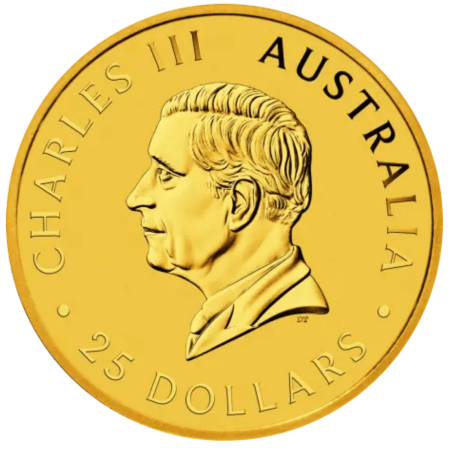 Złota moneta 1/4 uncji Australijski Kangur 2025 r