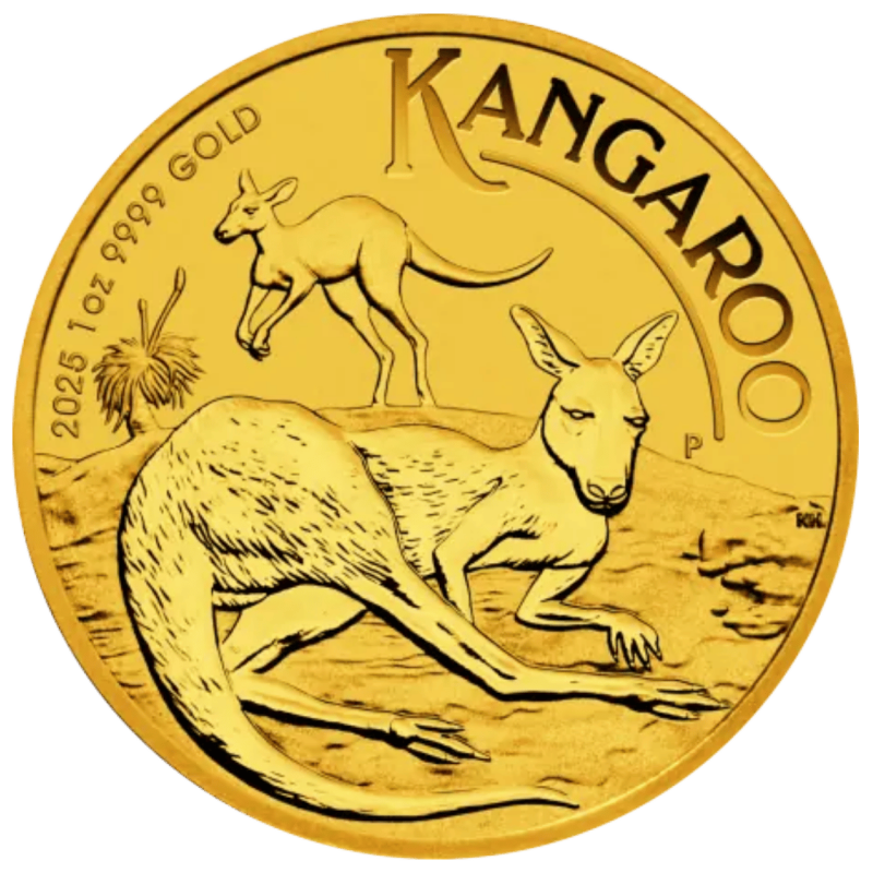 Złota moneta 1 uncja Australijski Kangur 2025 r Złota moneta 1 uncja Australijski Kangur 2025 r