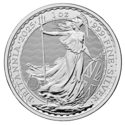 Srebrna moneta 1 uncja Britannia 2025 r