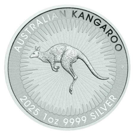 Srebrna moneta 1 uncja x 25 Australijski Kangur 2025 r