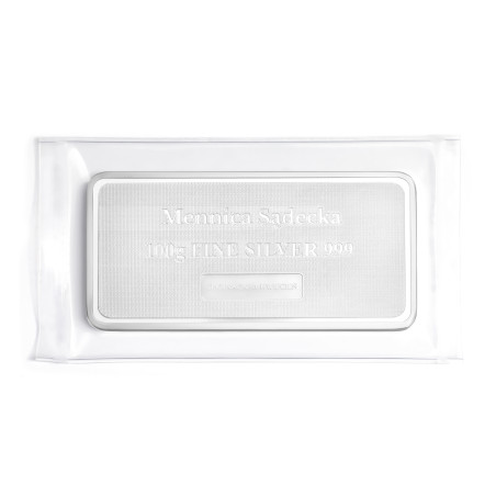 Sztabka srebra 100 g Mennica Sądecka Chojnacki & Kwiecień Sztabka srebra 100 g Mennica Sądecka Chojnacki & Kwiecień