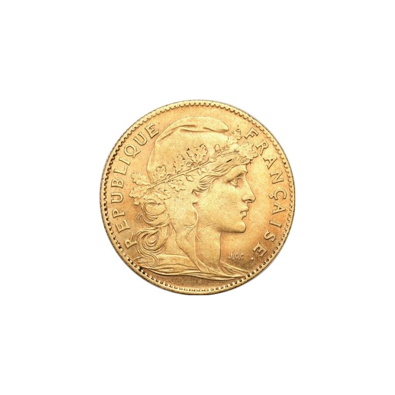 Złota moneta 10 Franków Francja 1899-1914 r. Złota moneta 10 Franków Francja 1899-1914 r.