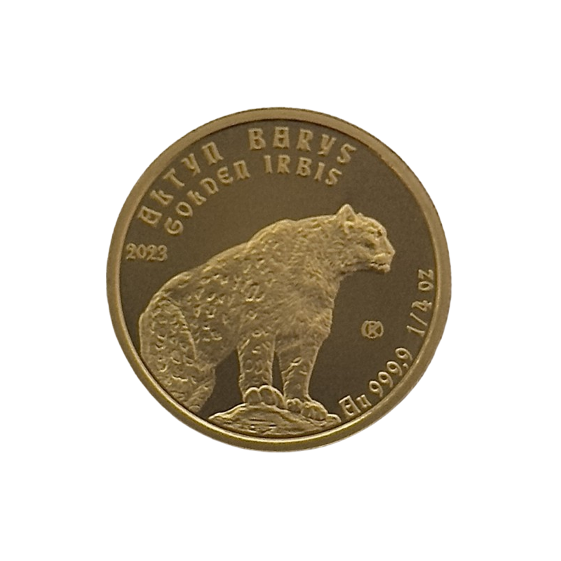 Złota moneta 1/4 uncji Pantera Śnieżna 20 tenge Kazachstan Złota moneta 1/4 uncji Pantera Śnieżna 20 tenge Kazachstan