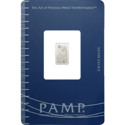 Sztabka palladu 1 gram PAMP LBMA