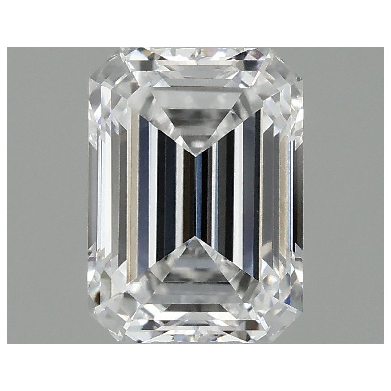 Diament laboratoryjny bezbarwny szlif szmaragdowy, 1.08ct, VVS2, D, IGI LG697503572