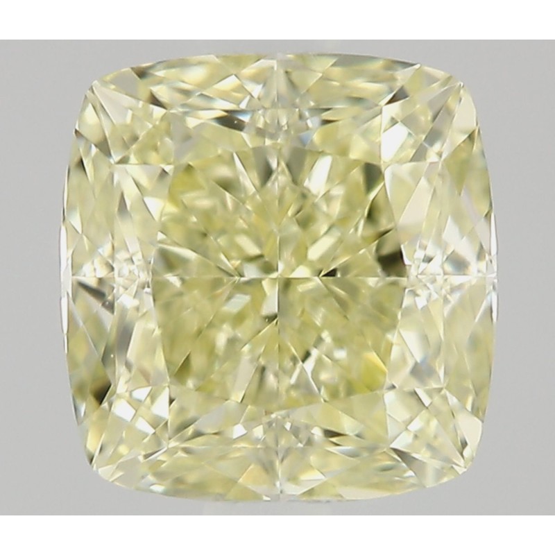 Diament o barwie fantazyjnej szlif poduszkowy modyfikowany, 0.75ct, VS1, Fancy Light Yellow, GIA 7531553704 Diament o barwie fantazyjnej szlif poduszkowy modyfikowany, 0.75ct, VS1, Fancy Light Yellow, GIA 7531553704