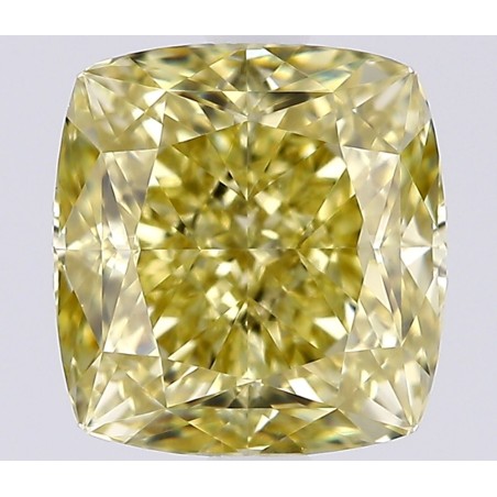 Diament o barwie fantazyjnej szlif poduszkowy modyfikowany, 1.11ct, VS2, Fancy Deep Yellow, GIA 6525631214
