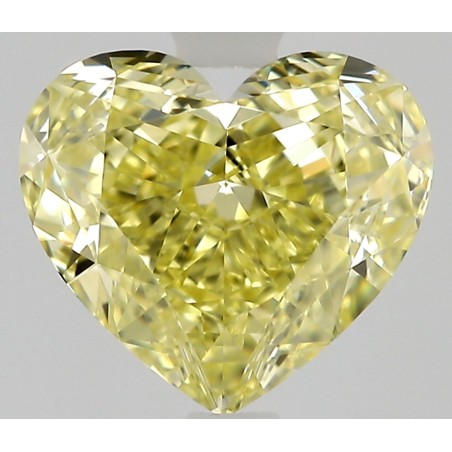 Diament o barwie fantazyjnej serce, 1ct, VVS1, Fancy Intense Yellow, GIA 5523995485