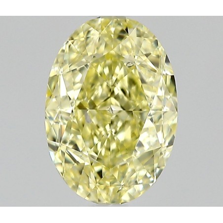 Diament o barwie fantazyjnej szlif owalny, 0.81ct, SI2, Fancy Yellow, GIA 5536122819