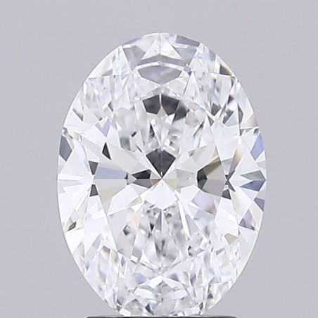 Diament laboratoryjny bezbarwny szlif owalny, 2.08ct, IF, D, IGI LG743538272