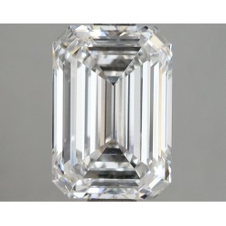Diament laboratoryjny bezbarwny szlif szmaragdowy, 2.6ct, VVS1, D, IGI LG731502838