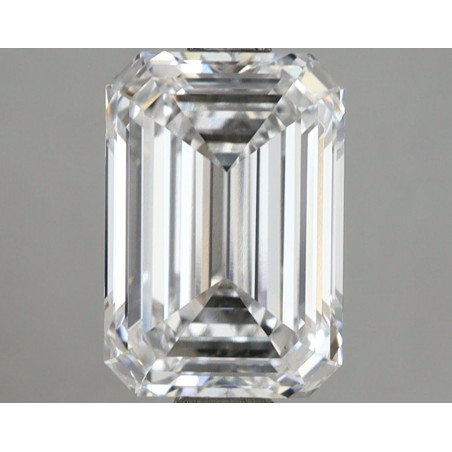 Diament laboratoryjny bezbarwny szlif szmaragdowy, 2.6ct, VVS1, D, IGI LG731502838