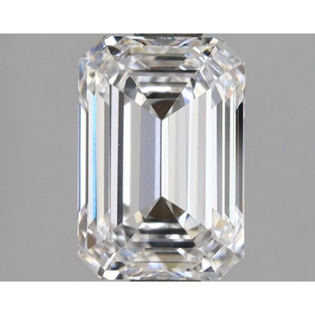 Diament laboratoryjny bezbarwny szlif szmaragdowy, 2.6ct, VVS1, D, IGI LG732562504