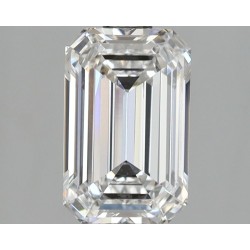 Diament laboratoryjny bezbarwny szlif szmaragdowy, 2.02ct, VVS1, D, IGI LG732562526