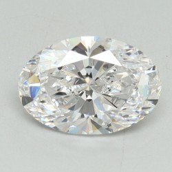 Diament laboratoryjny bezbarwny szlif owalny, 1.54ct, VVS2, D, IGI LG687532724