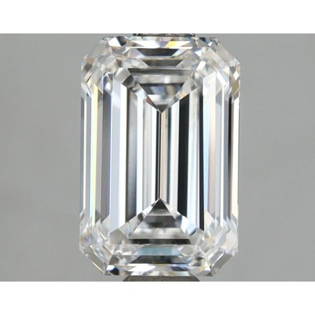 Diament laboratoryjny bezbarwny szlif szmaragdowy, 2.0ct, VVS1, D, IGI LG732549721