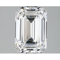 Diament laboratoryjny bezbarwny szlif szmaragdowy, 2.17ct, VVS2, E, GIA 1497787568