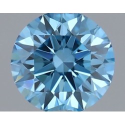 Diament laboratoryjny o barwie fantazyjnej szlif okrągły, 0.3ct, VVS2, Fancy Vivid Blue, IGI LG700579251