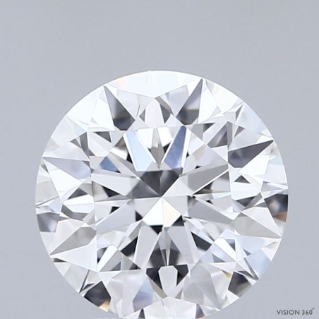 Diament laboratoryjny bezbarwny szlif okrągły, 2.54ct, VVS2, D, IGI LG741536168