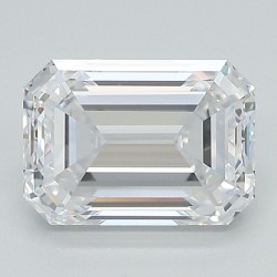 Diament laboratoryjny bezbarwny szlif szmaragdowy, 2.45ct, VVS2, D, GIA 2504214883
