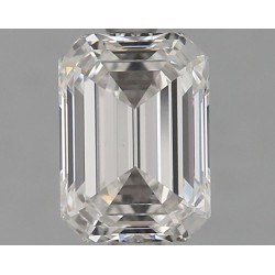 Diament laboratoryjny bezbarwny szlif szmaragdowy, 1.3ct, VVS2, F, IGI LG567349900