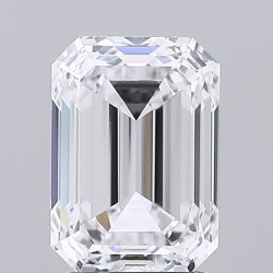 Diament laboratoryjny bezbarwny szlif szmaragdowy, 2.93ct, VVS2, D, IGI LG735553605