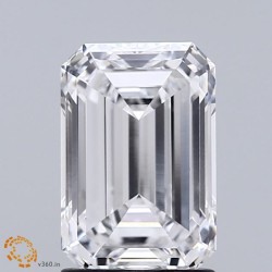 Diament laboratoryjny bezbarwny szlif szmaragdowy, 2.01ct, VVS1, D, IGI LG735530846