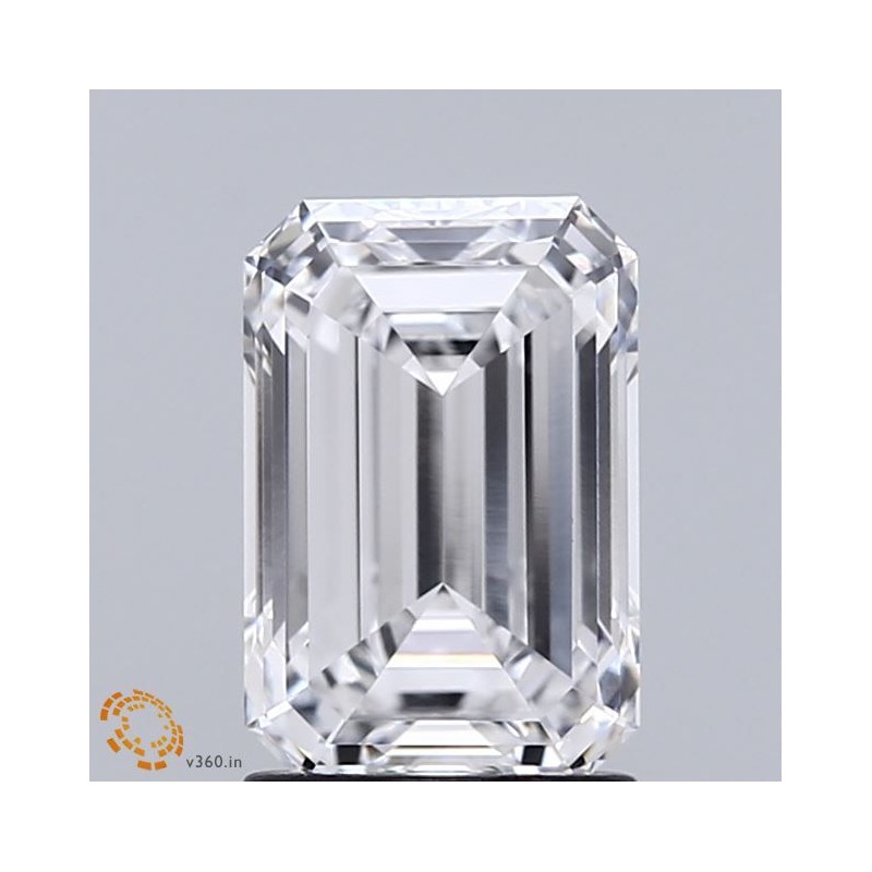 Diament laboratoryjny bezbarwny szlif szmaragdowy, 2.01ct, VVS1, D, IGI LG735530846