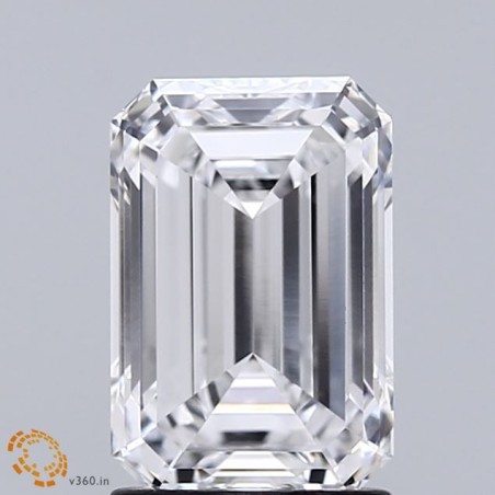 Diament laboratoryjny bezbarwny szlif szmaragdowy, 2.01ct, VVS1, D, IGI LG735530846