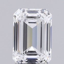 Diament laboratoryjny bezbarwny szlif szmaragdowy, 1.62ct, VVS2, D, IGI LG735588651