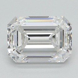 Diament laboratoryjny bezbarwny szlif szmaragdowy, 2.04ct, VVS2, D, GIA 6505195005