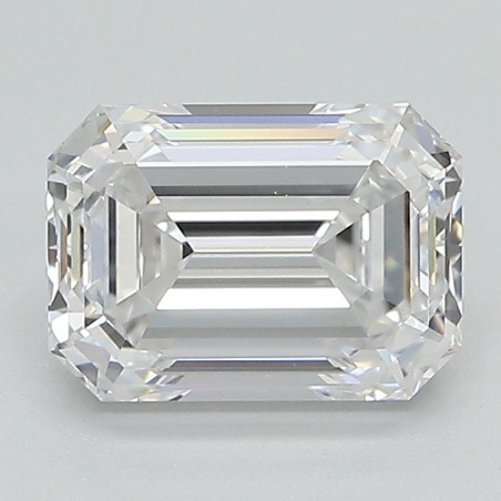 Diament laboratoryjny bezbarwny szlif szmaragdowy, 2.04ct, VVS2, D, GIA 6505195005