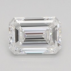 Diament laboratoryjny bezbarwny szlif szmaragdowy, 0.97ct, VVS2, D, IGI LG697503778