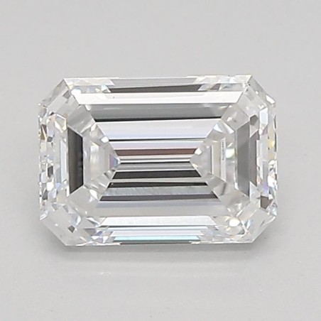 Diament laboratoryjny bezbarwny szlif szmaragdowy, 0.97ct, VVS2, D, IGI LG697503778