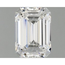 Diament laboratoryjny bezbarwny szlif szmaragdowy, 1.58ct, VVS1, E, IGI LG677576624