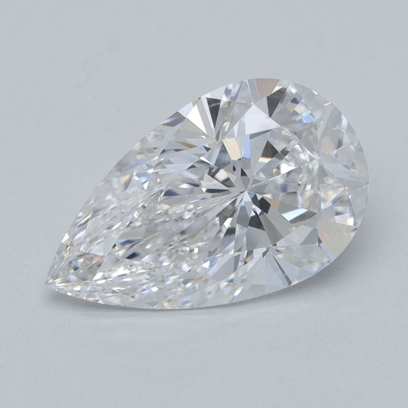 Diament laboratoryjny bezbarwny szlif gruszkowy, 2.07ct, VVS2, D, IGI LG604377220