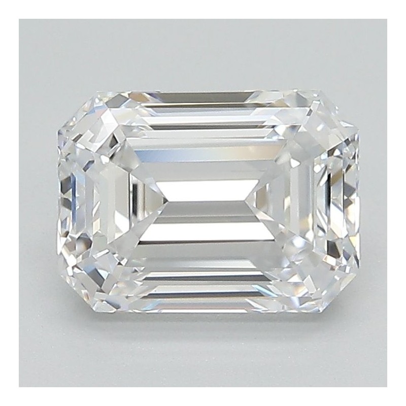 Diament laboratoryjny bezbarwny szlif szmaragdowy, 2.08ct, VVS2, D, GIA 6501195135