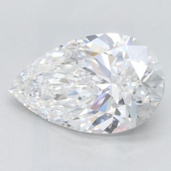 Diament laboratoryjny bezbarwny szlif gruszkowy, 2.7ct, VVS1, D, GIA 6501520810