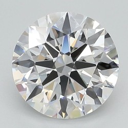 Diament laboratoryjny bezbarwny szlif okrągły, 2.38ct, VVS2, D, GIA 6501263792
