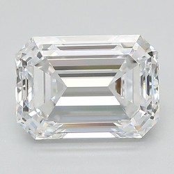 Diament laboratoryjny bezbarwny szlif szmaragdowy, 2.08ct, VVS2, E, GIA 2507194705