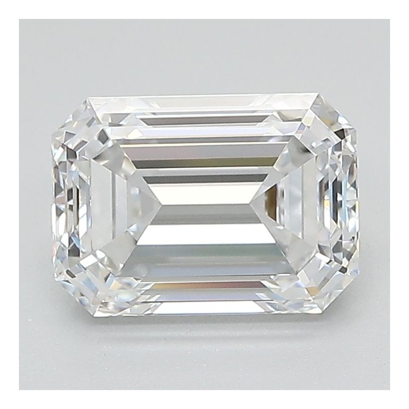 Diament laboratoryjny bezbarwny szlif szmaragdowy, 2.08ct, VVS2, E, GIA 2507194705