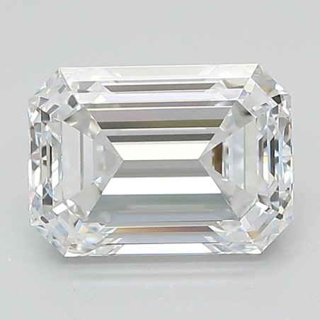 Diament laboratoryjny bezbarwny szlif szmaragdowy, 2.08ct, VVS2, E, GIA 2507194705